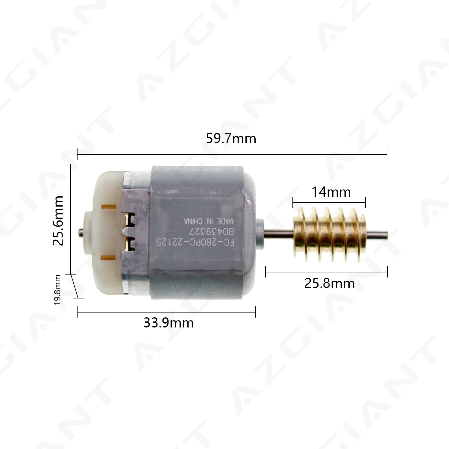 AZGIANT Steering Actuator ELV/ELS Repair Motor FC-280 for Fiat Viaggio Freemont Ottimo