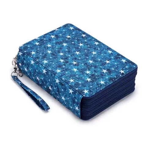 Imagen 1 del producto Estuche escolar para lápices con 200 ranuras, suministros para lápices, papelería de gran capacidad, bolsa para bolígrafos, organizador, Kit de caja estética de 4 compartimentos