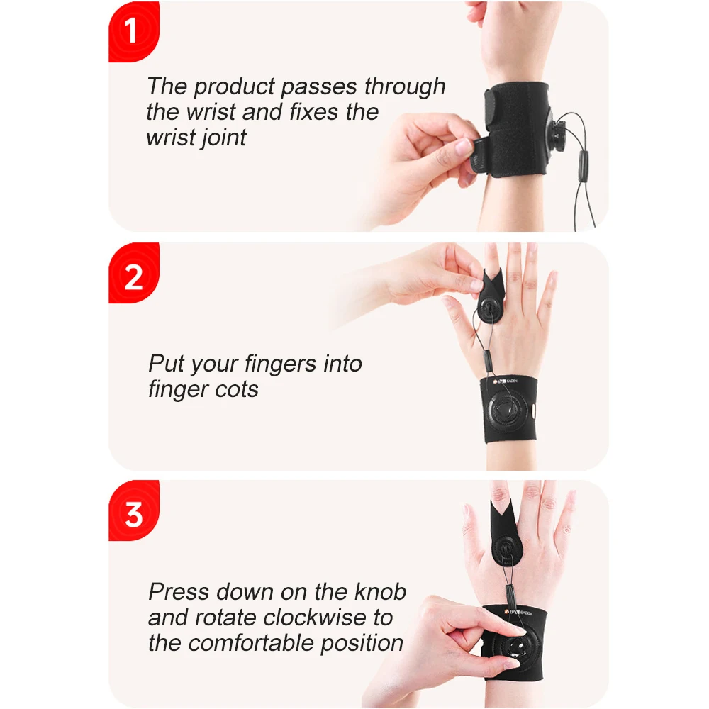 1PCS Trigger Finger Splint with Knob,Adjustable Index Fingers Splint, Finger Splints Middle Finger, Ring Fingers Splints,Workout