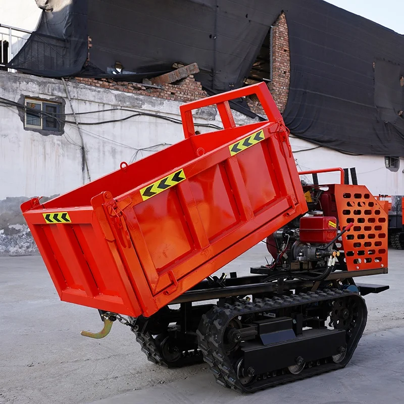 Hydraulic All Terrain Carrier Dumper Wholesale Truck High Efficiency 5 Tons Small Rubber Track Mini Crawler Transporter