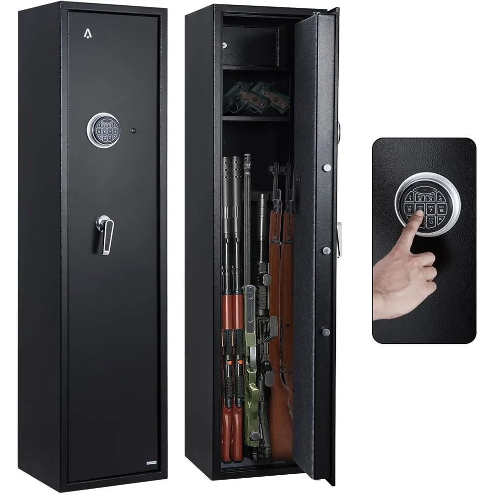 

6-7 Длинный сейф для домашних винтовки и пистолетов, большой защитный шкаф для оружия, сейф для винтовок, дробовиков, утолщенный, с цифровым эффектом