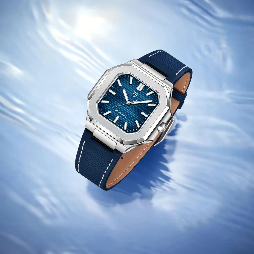 

PAGANI DESIGN 2025 New Men's Quartz Watch Light Luxury Business Casual Stainless Steel Watch Leather Strap Sapphire Glass Mirror