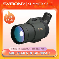 SVBONY F9334G MAK Spotting Scope 25-75x70 Powerful Telescope BAK4 FMC Waterproof Camping Equipment for Birdwatching With Tripod