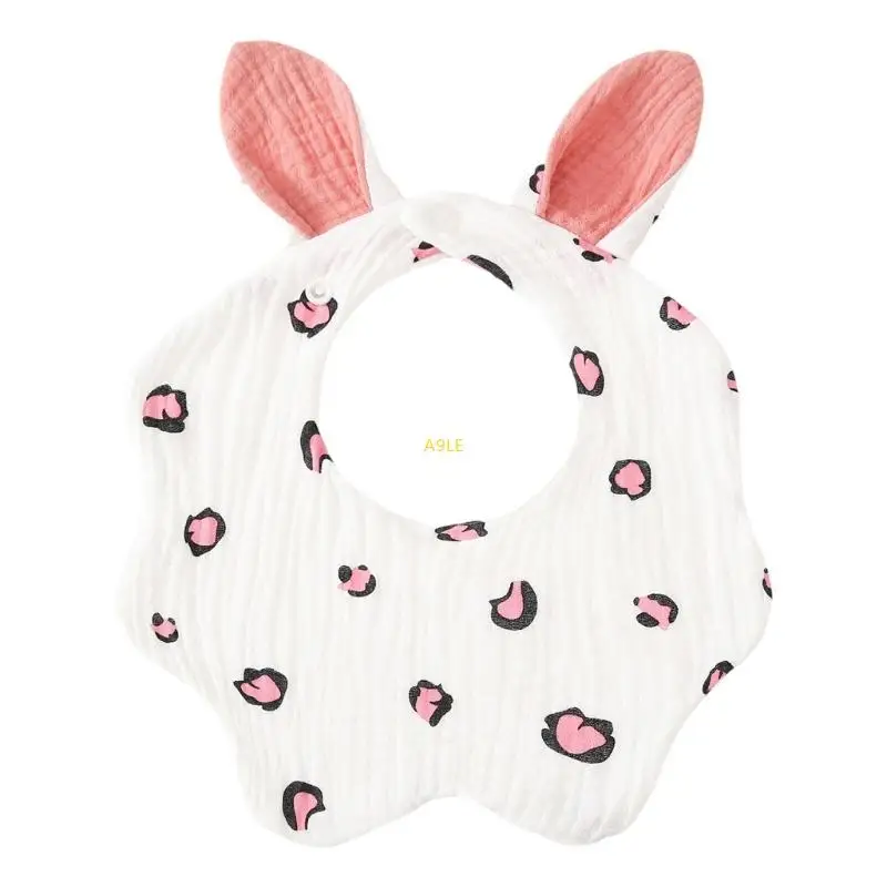 Baby speeksel handdoek Mooie print pasgeborenen kinderziekte BIB unisex cartoon peuter mond vegen doek 4-laags voor het eten