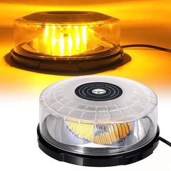 24 LED Amber Magnetic Mounted Car Ceiling Police Flash Warning Light Vehicle Emergency Strobe signal Lights Beacon 12V 24V