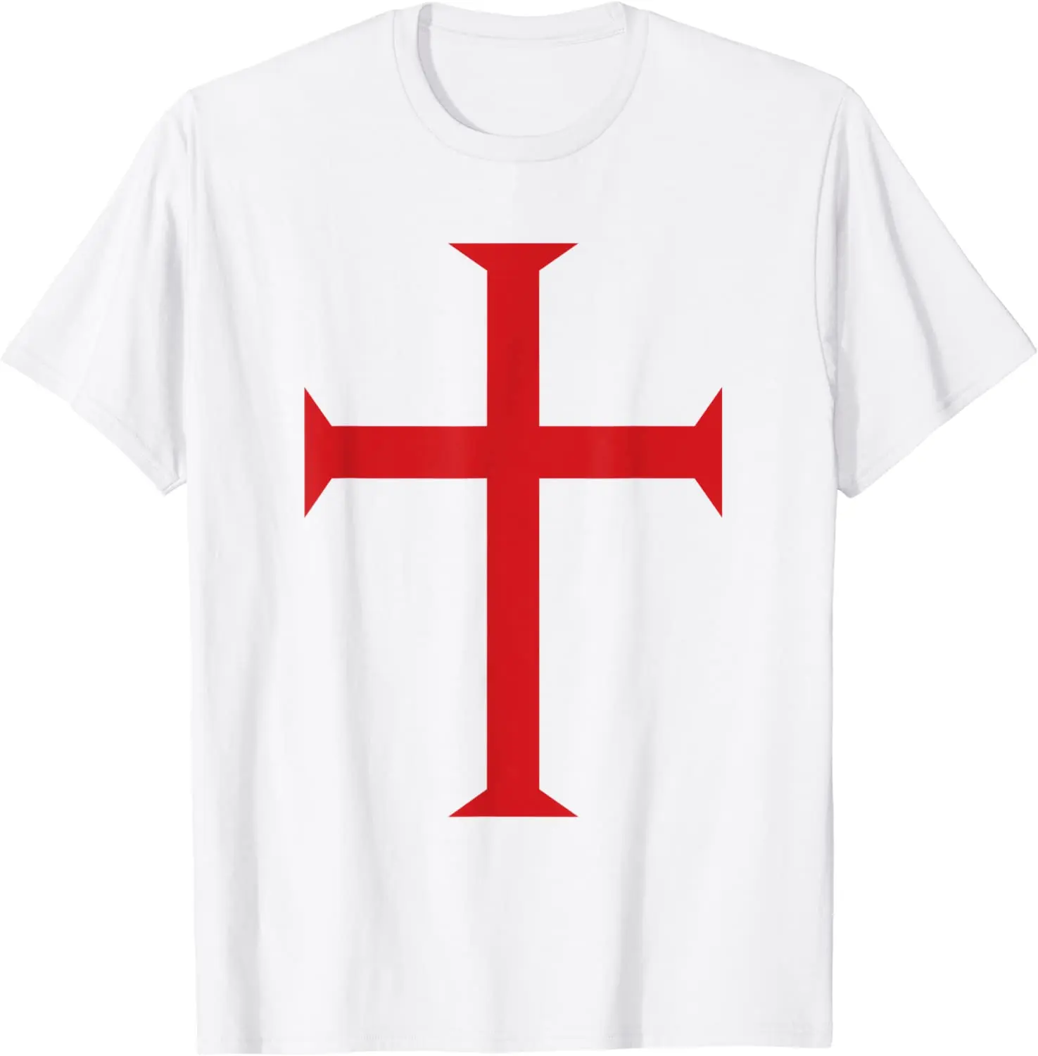 Mens Knights Templar Cross, Crusader T-Shirt (Soldier of Christ) T-Shirt Short Sleeve Casual Cotton O-Neck Summer TShirts