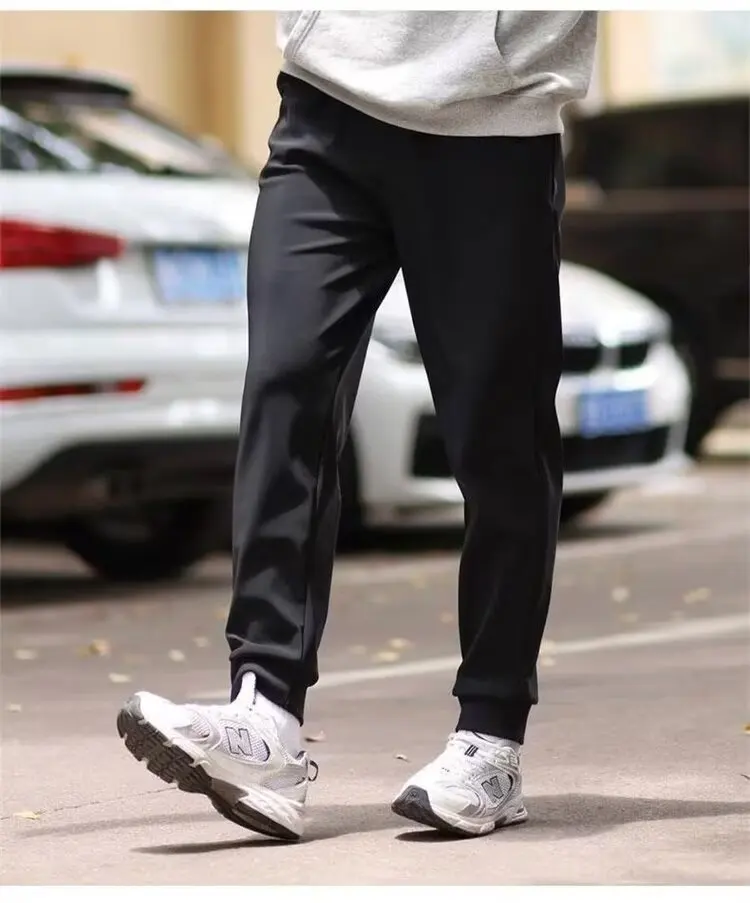 Mens Joggers Pants Summer Streetwear Oversized Black Loose Fit Casual Trousers Plus Size Elastic Waist Baggy Sweatpants Male - Image 3