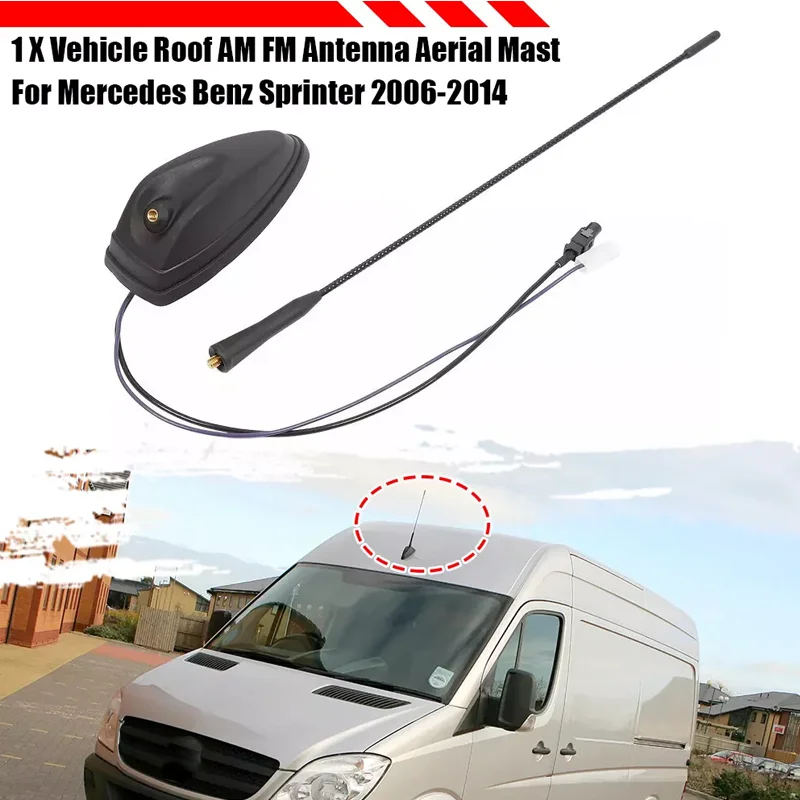Applicable à l'installation d'antennes radio sur le toit du Mercedes Sprinter W90066-17 dans l'air # A9068200475