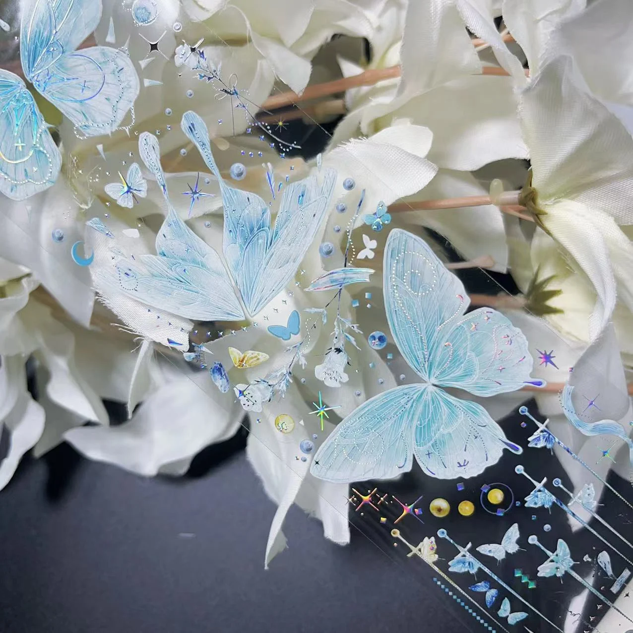 Beautiful Butterfly Shiny Washi PET Tape