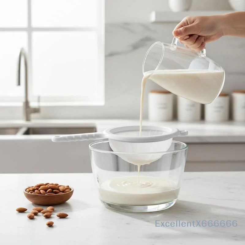 White Strainer Ultra-fine Mesh Strainer With Handle For Food Coffee And General Straining