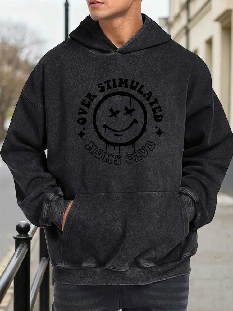 

Стимулированная мужская винтажная потертая толстовка с рисунком в стиле ретро, потертый пуловер, уличная одежда, повседневная толстовка