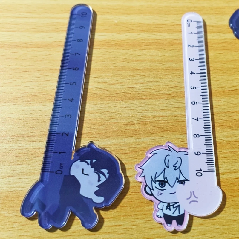 10cm Cute Anime Alien Stage Stationery Cartoon Drawing Gift Office School Cute till ivan Straight Plastic Ruler Birthday gifts