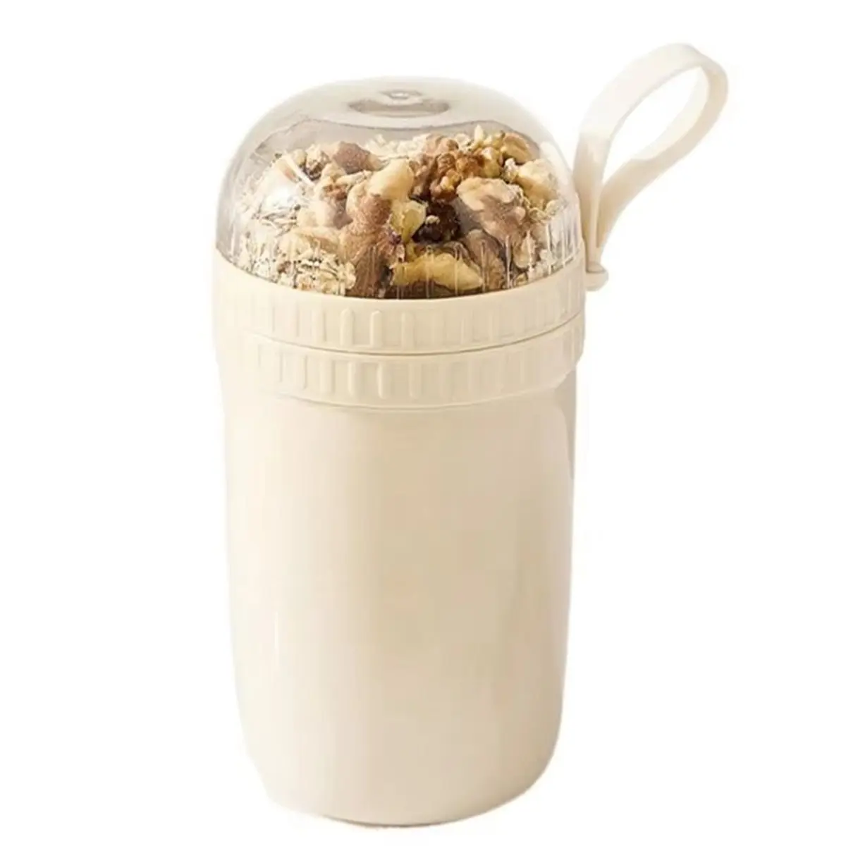 2026 Trend Leak-Proof Portable Breakfast Cup 320ml/520ml with Spoon for Yogurt, Salad, Cereal 520ml