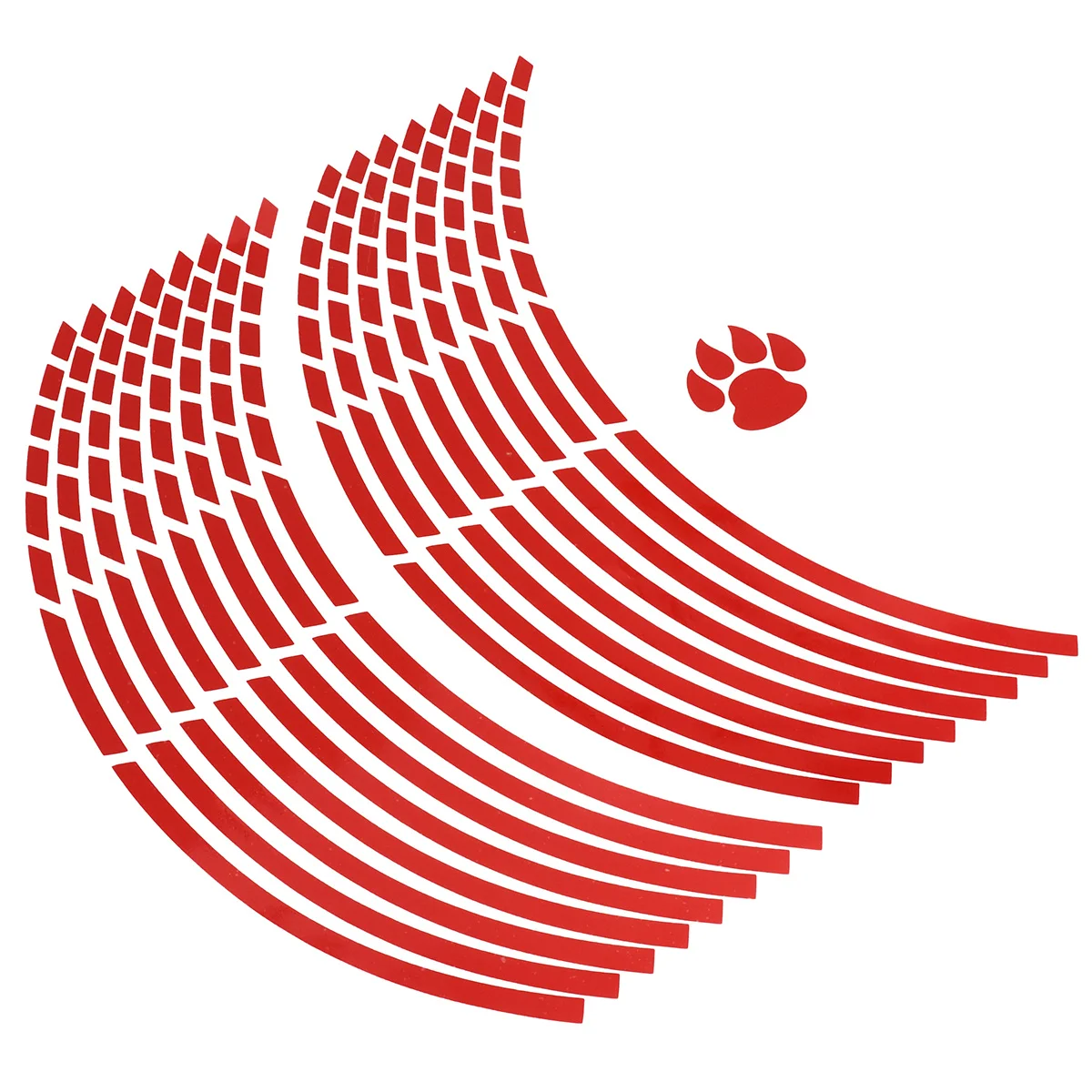 

2pcs Wheel Hub Sticker High-Quality Pvc Durable Waterproof Reflective Car Motorcycle Rim Decal Bright Color Fade-Resistant Tire