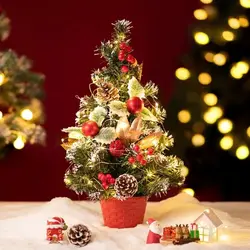 20/30/40cm Christmas Tree Home Bedroom Party Decorations  Artificial Christmas Tree Children DIY Handicraft 2025 New Year Gift