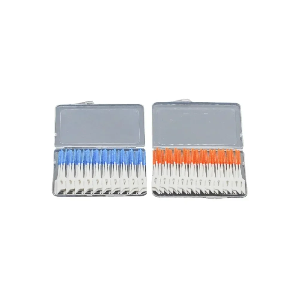 40pcs/box Dental Lab Dental Tool Interdental Floss Brushes Teeth Oral Care Clean Cleaning Dental Medical Products