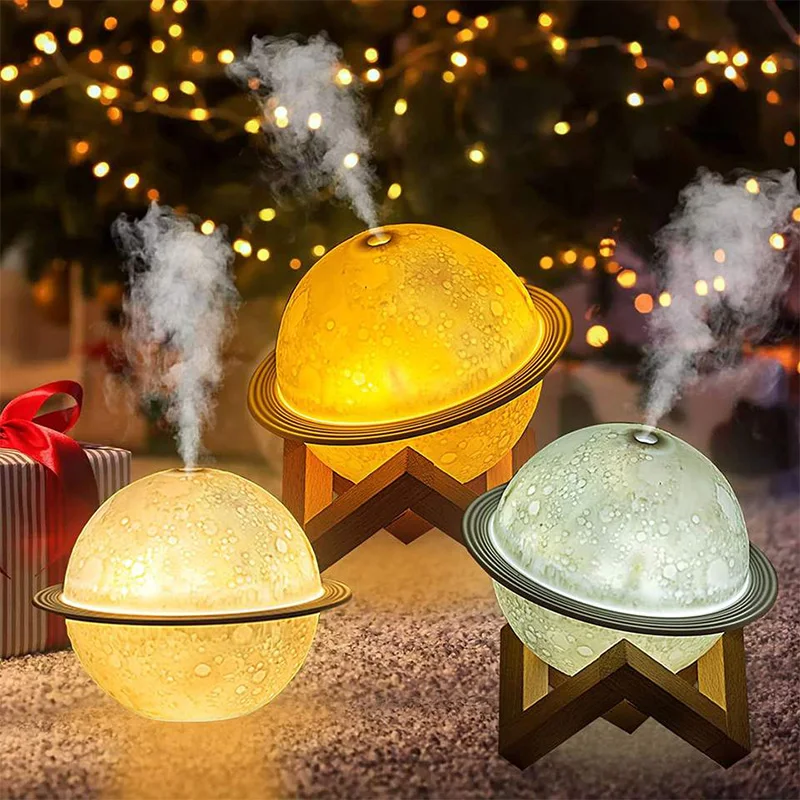 

Creative Mini Portable Ultrasonic Air Humidifier New Design Moon Lamp Shape Cold Mist For Bedroom Hotel Household Use Humidifier