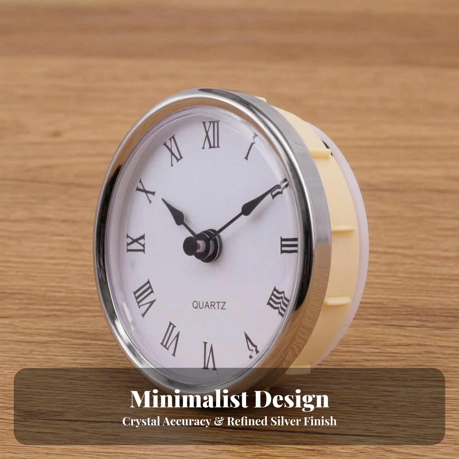 Quartz Clock Insert Battery-Operated Clock Insert with Roman Numerals for Crafters, Craft Projects