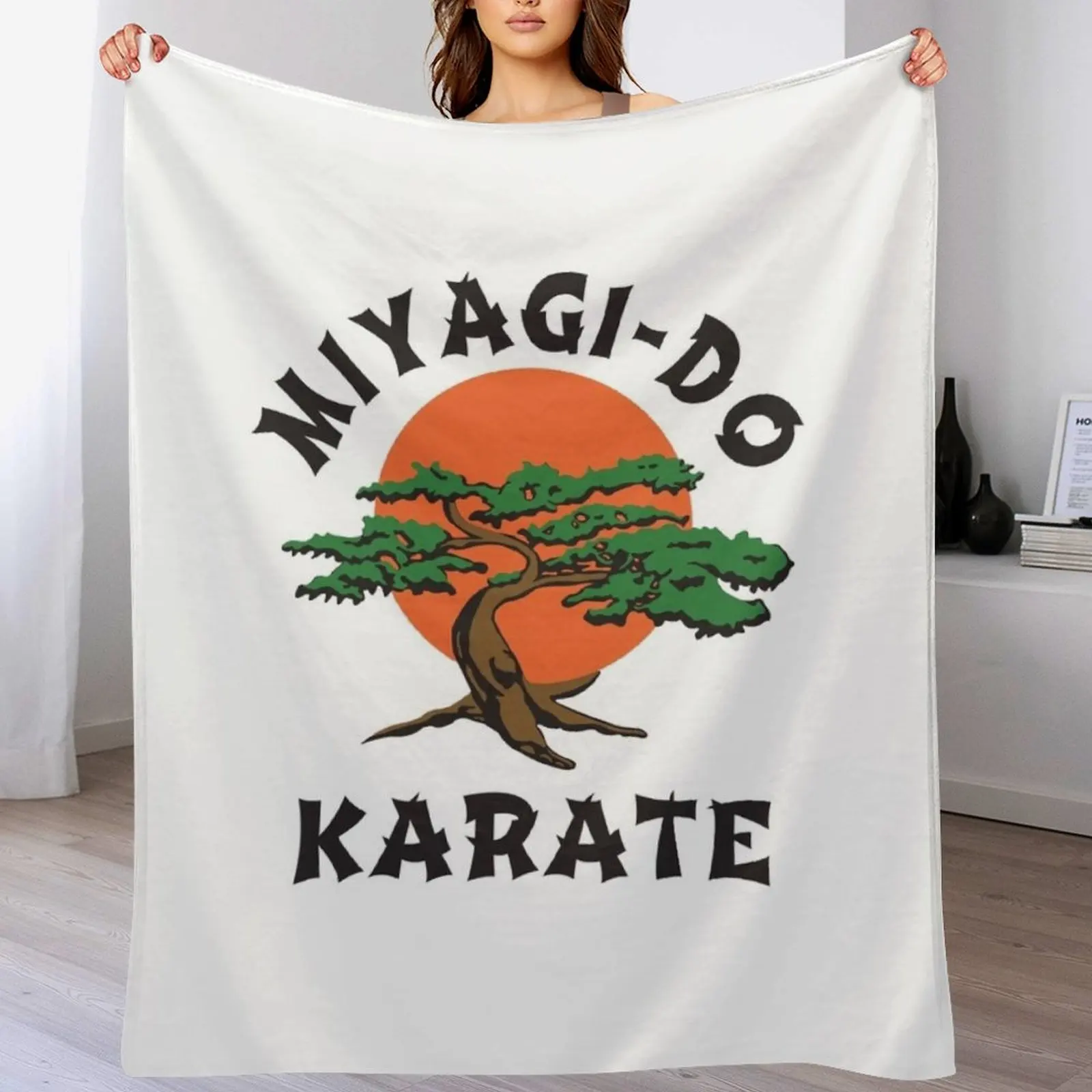 Miyagi Do Karate Throw Blanket Stylish Decor Blanket Gift for Friends Roommate