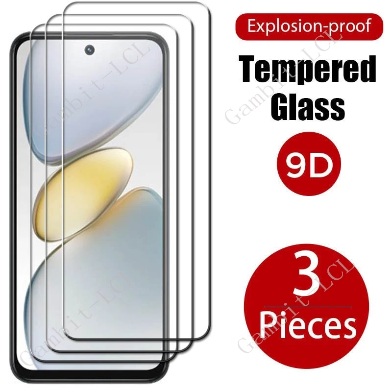 3PCS 9H Protective Tempered Glass For Tecno Spark Go 1 6.67