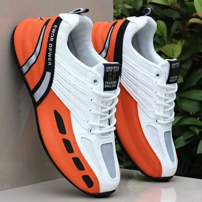 Men's Leather Casual Sneakers Brand Designer Men Running Shoes Fashion Thick-soled Sports Shoes Breathable Men Tennis Shoes 2025 - Image 3
