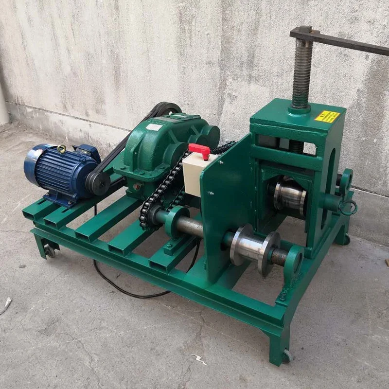 89 نوع الأنابيب آلة قوس أنبوب مربع مستدير سميك بقطر كبير، آلة ثني كهربائية أفقية 3KW #4