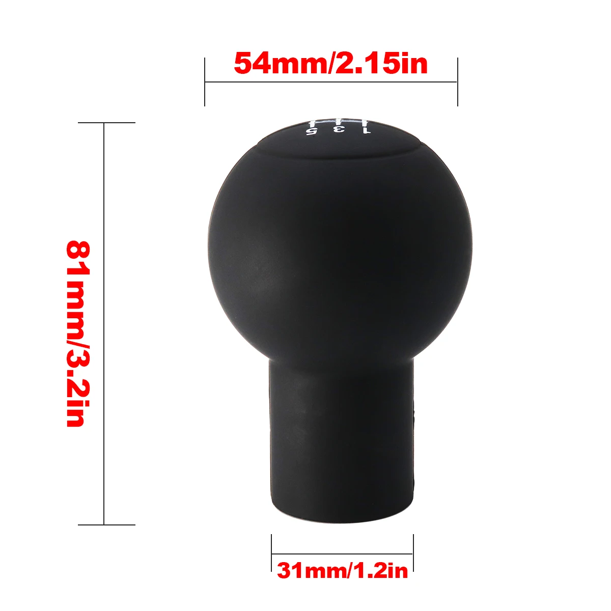 Universal Gear Shift Knob Silicone Cover Protect Top Dustproof WaterProof Skin Nonslip Shifter Collar Manual Car Styling 5Speed