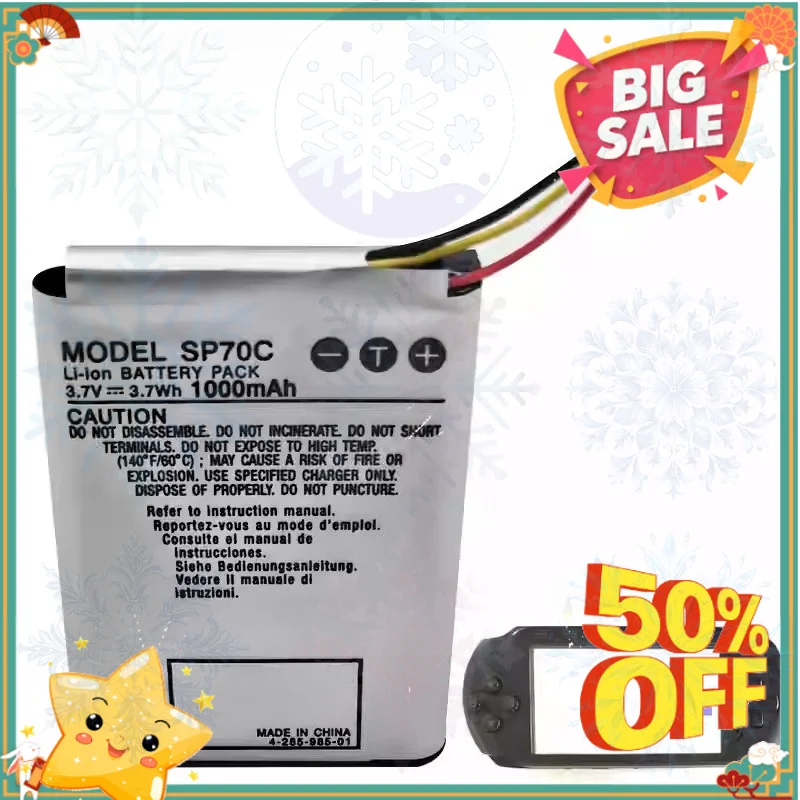 SWZY New SP70C Battery For Sony PSP E1000 E1002 E1004 E1008 Pulse Wireless Headset 7.1 PSPE1000 PSPE1002 PSPE1004 PSPE1008