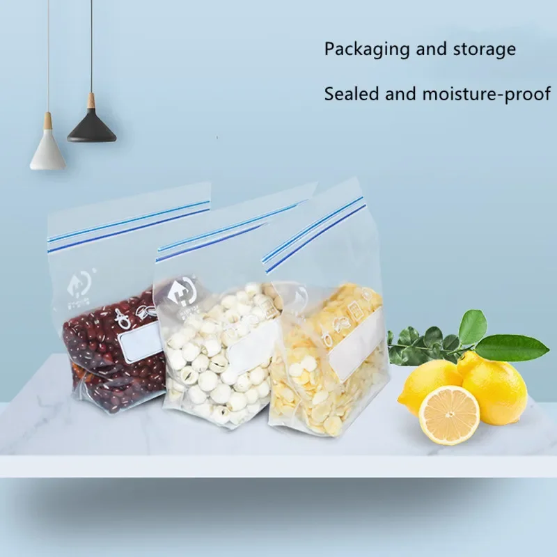 Refrigerator fresh-keeping bag food sealed transparent household fruit and vegetable food freezing special thickened ziplock bag