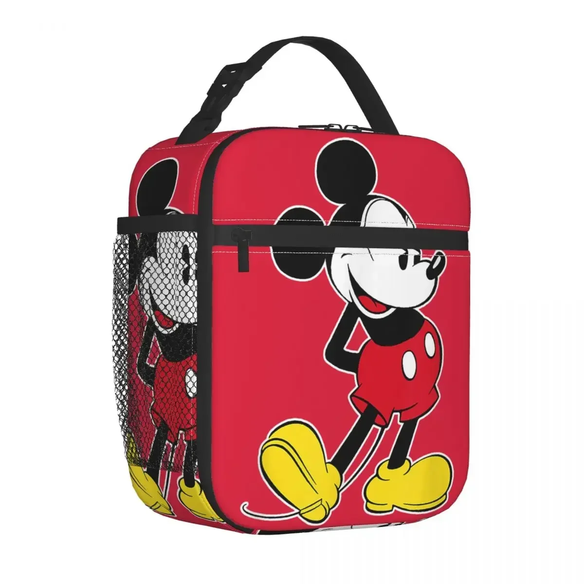 Mickey mouse clássico pose isolado almoço saco térmico recipiente de refeição alta capacidade tote lancheira saco de comida faculdade piquenique