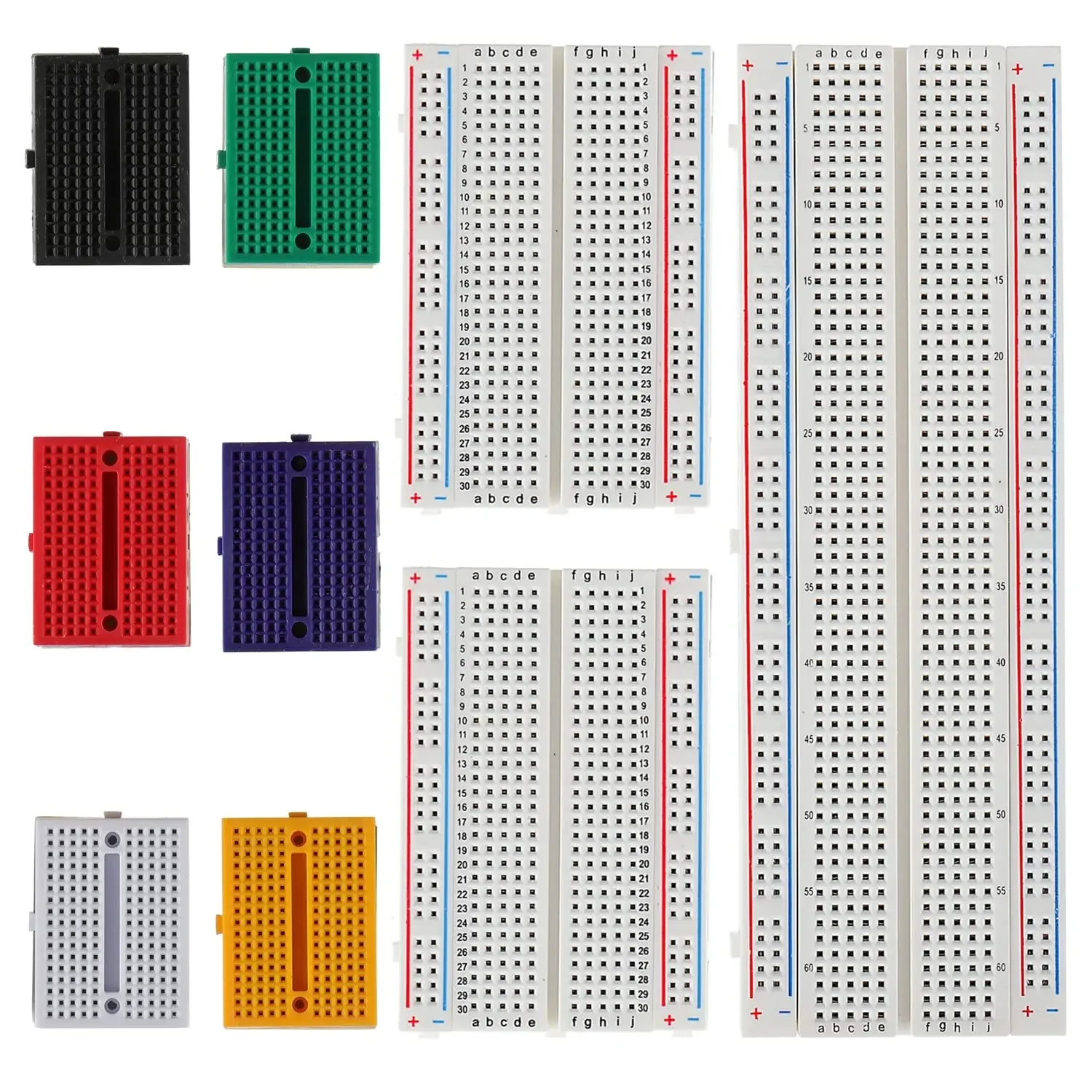 Breadboard Set Prototype Board 830 400 170 Pin Solderless Board Kit For Raspberry Pi and Arduino Project Breadboards Kit