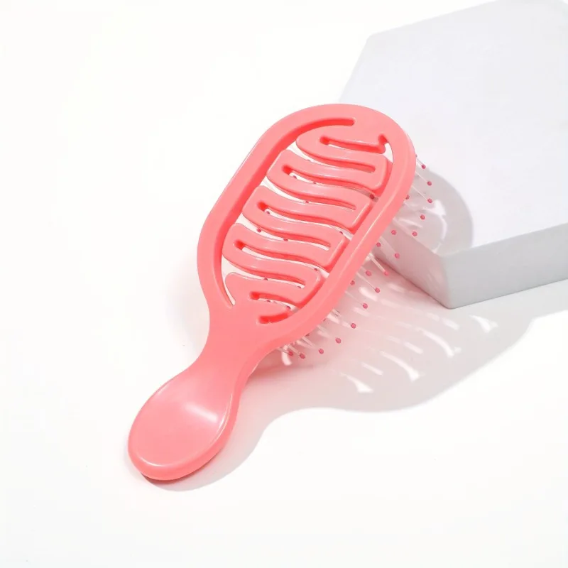 Mini Travel Brush, Compact Pocket Design with Durable ABS Plastic Handle and Gentle Nylon Bristles for Dry and Wet Hair