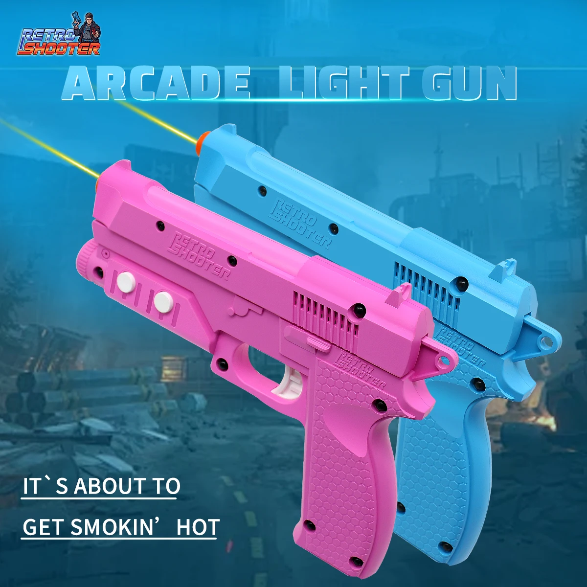 Retro Gaming Light Gun - Das Retro-Shooter-Arcade-Spiel Light Gun verfügt über