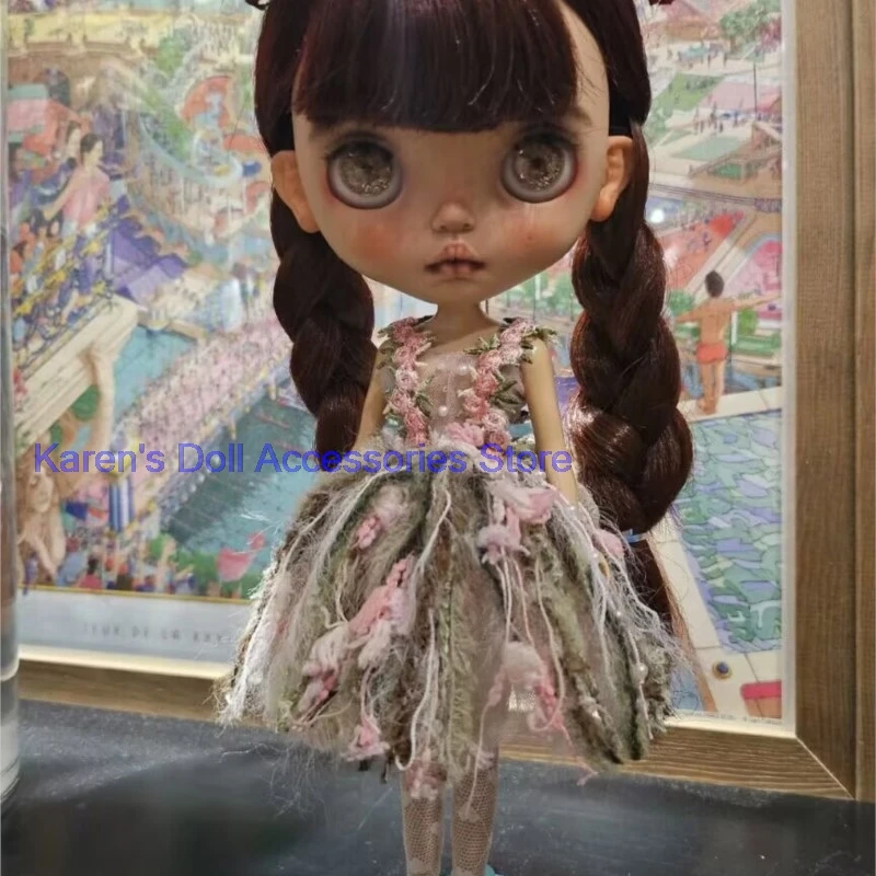 1pcs 2026 new design Rose fairy tale one piece dress for landoudou/Blythe(Fit for Lulu,ymy24,Ob22,24,26,zone, Jenny)