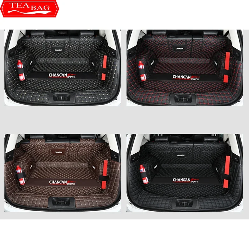 For Changan CS35 Plus 2020-2023 Car StylingTrunk Protection PU Leather Mat Catpet Interior Modification Cover Part Accessories