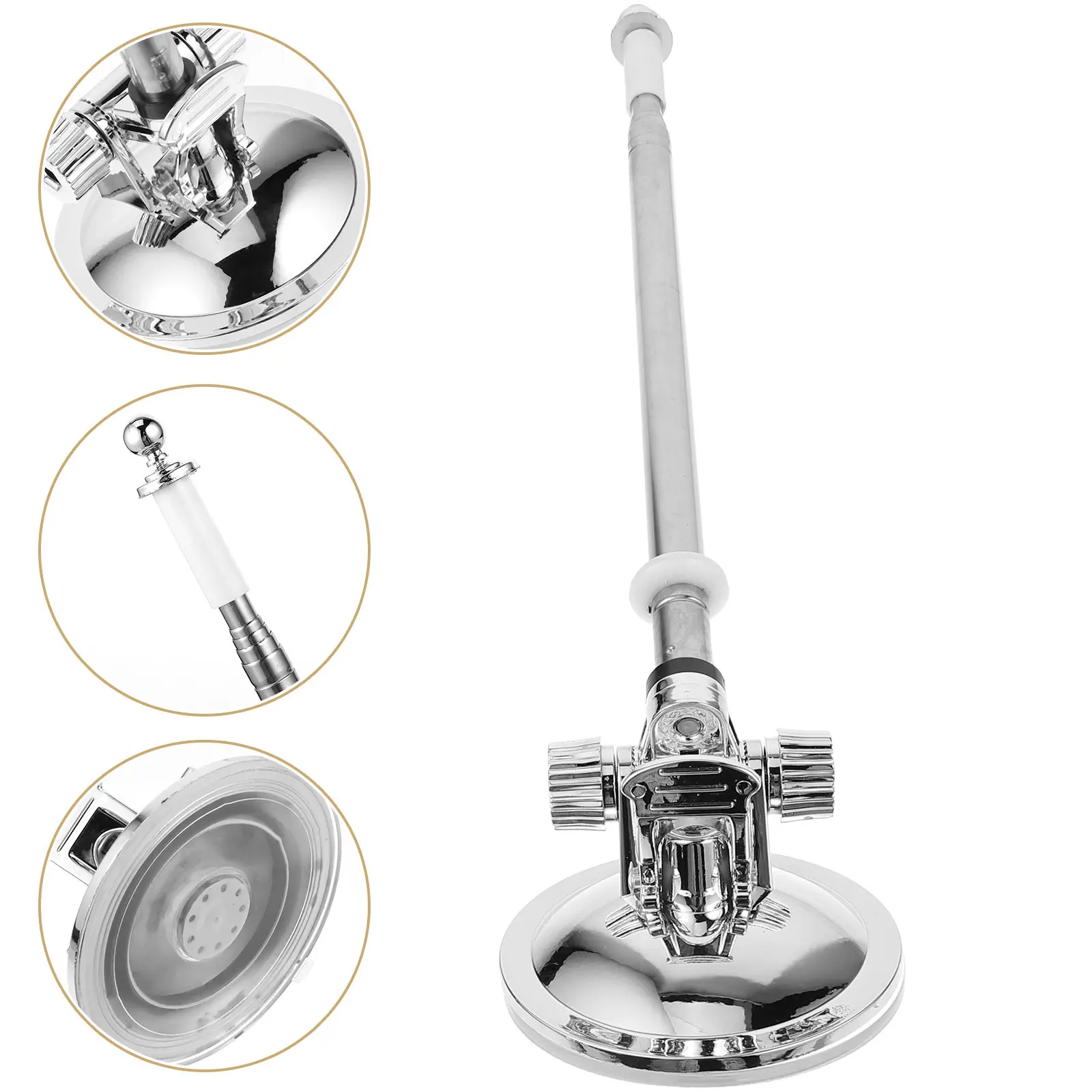 Car Flagpole Holder Suction Cup Adjustable Mount Stable Metal Bracket Stand for Vehicle Motorcycle Off-Road Flag Display