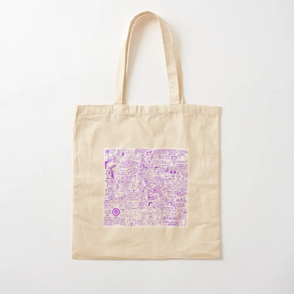 

(PURPLE) The Ultimate Vine Compilation But Instead of a Video it’s Just Terribly Drawn Tote Bag shopper bags Canvas Tote Bag