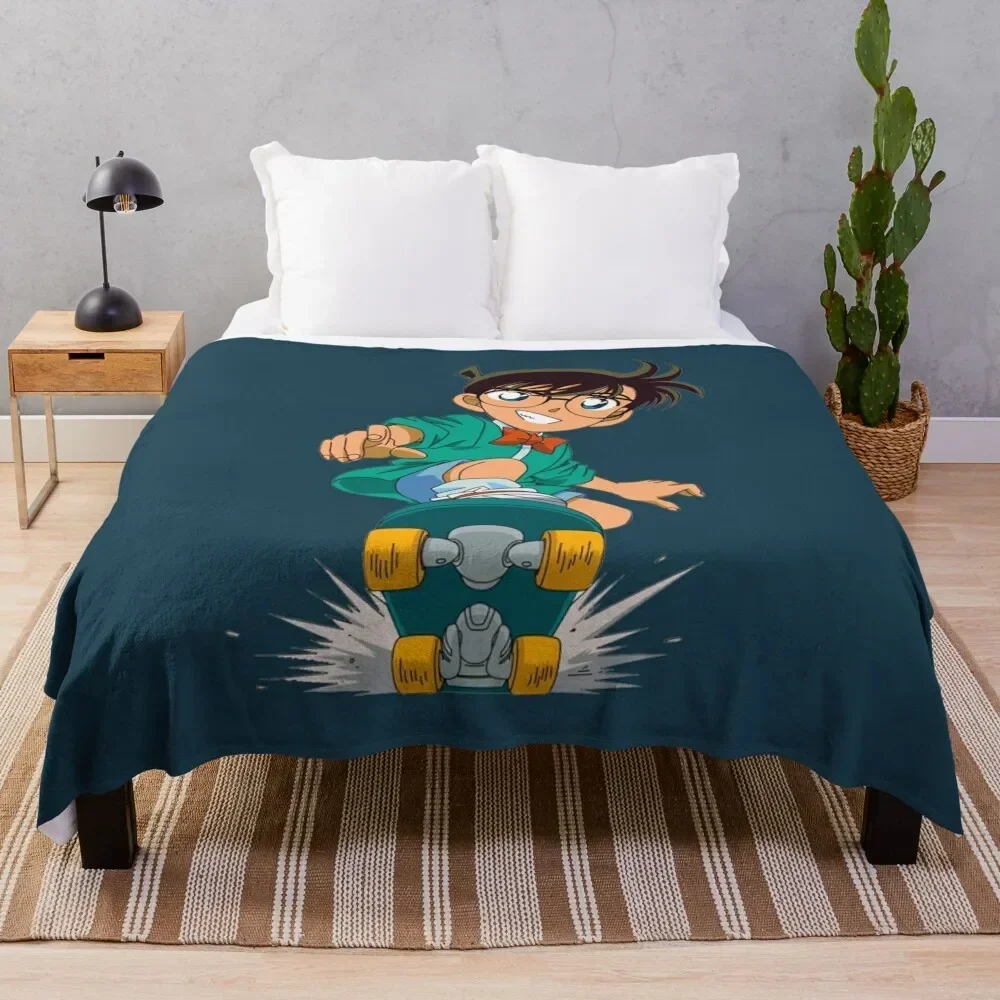 

Detective Conan Edogawa : case closed Throw Blanket Large Camping Sofa Throw Soft Big Blankets