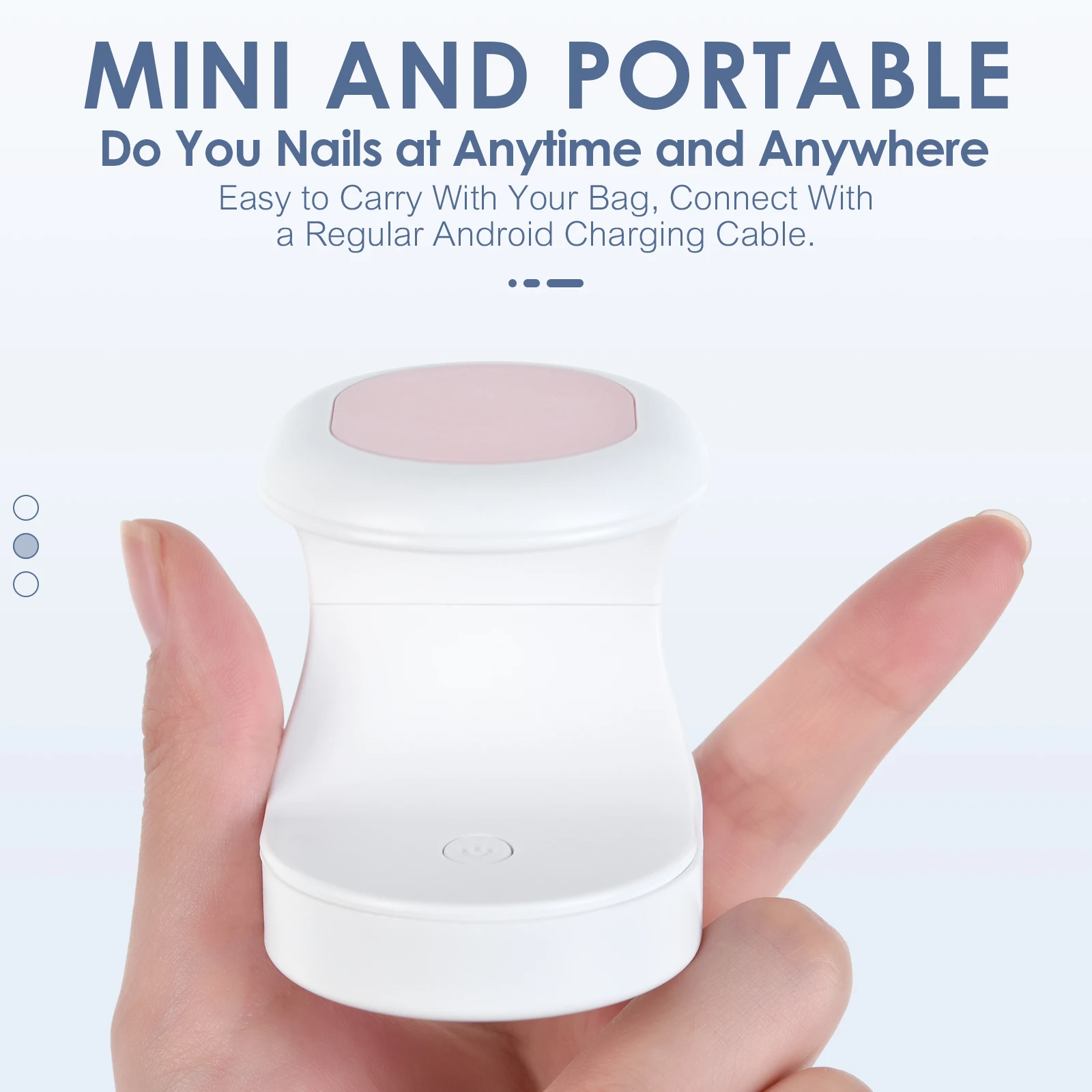 مجفف أظافر صغير مصباح الأشعة فوق البنفسجية 16 واط آلة أظافر إصبع واحد أداة فنية هلام البولندية مجفف الأظافر LED مصباح أدوات مانيكير مع USB