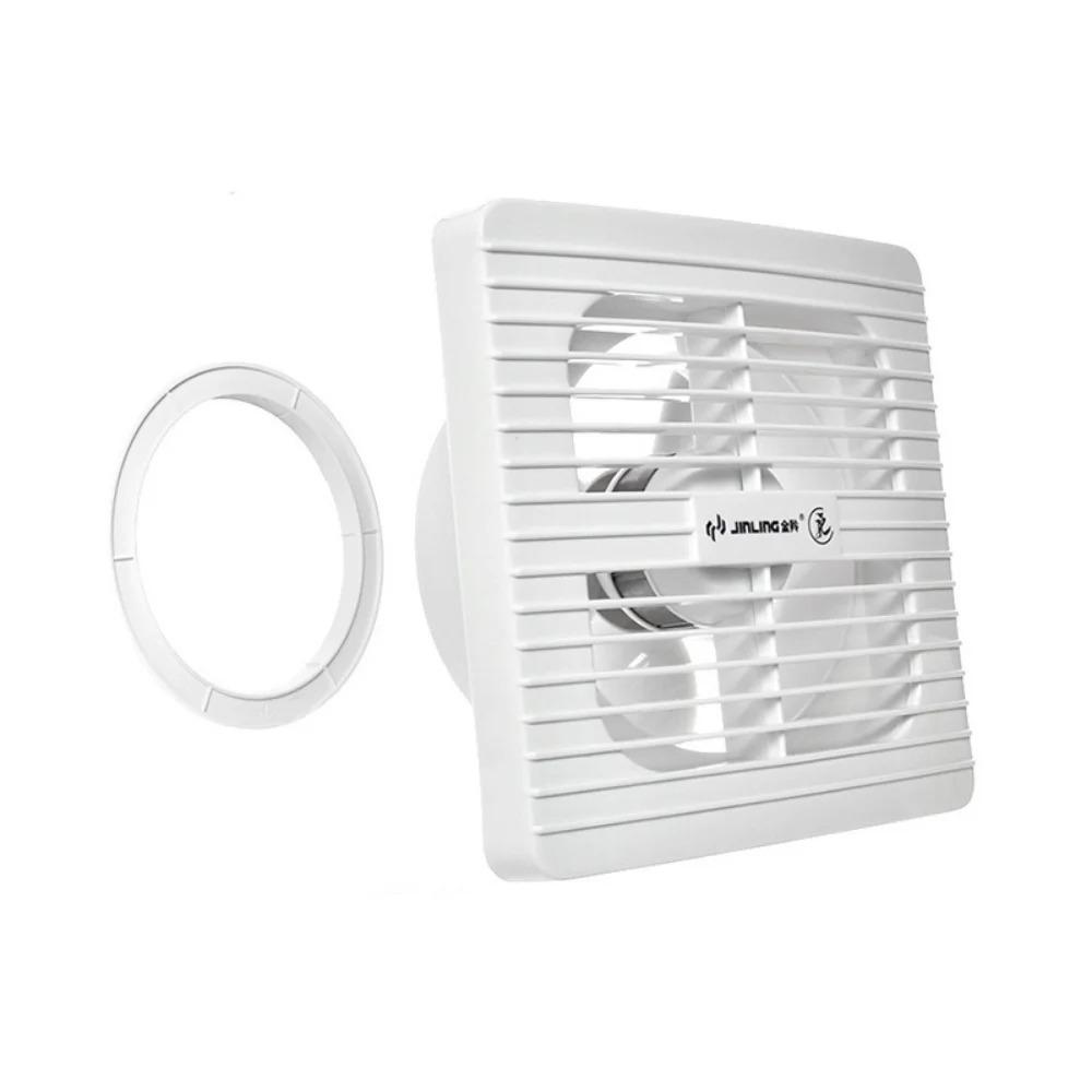 Exhaust Fan 4/6/8-Inch Through-the-Wall Fan Ventilator 13W One-Way Toilet Bathroom Kitchen Glass Round Mute Durable Ventilation