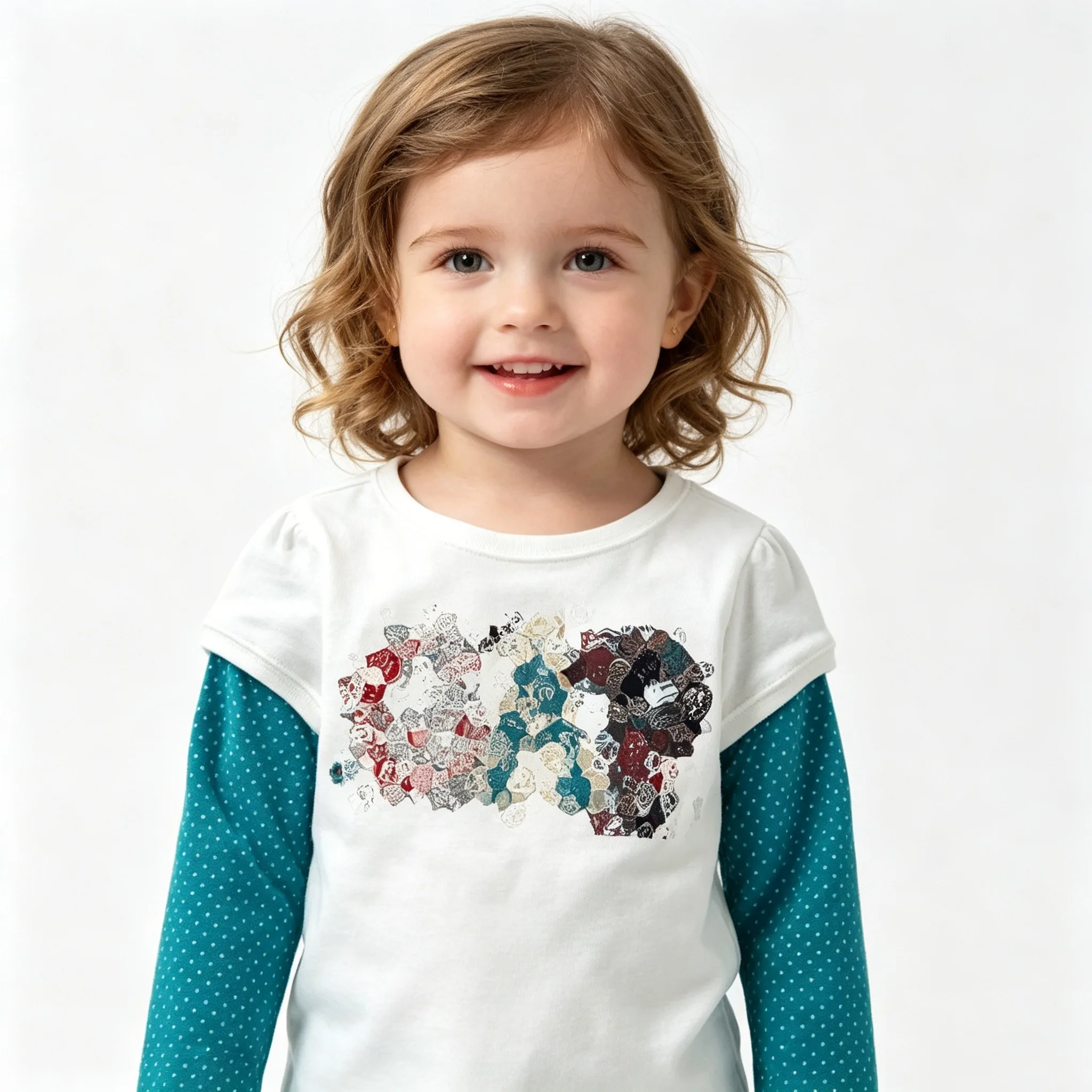 Casual Baby Girls T-Shirts Long Cotton Girl's T-Shirt Fashion Kids Sweatshirt Toddler Shirts 1-6Years Outfit Tops Under