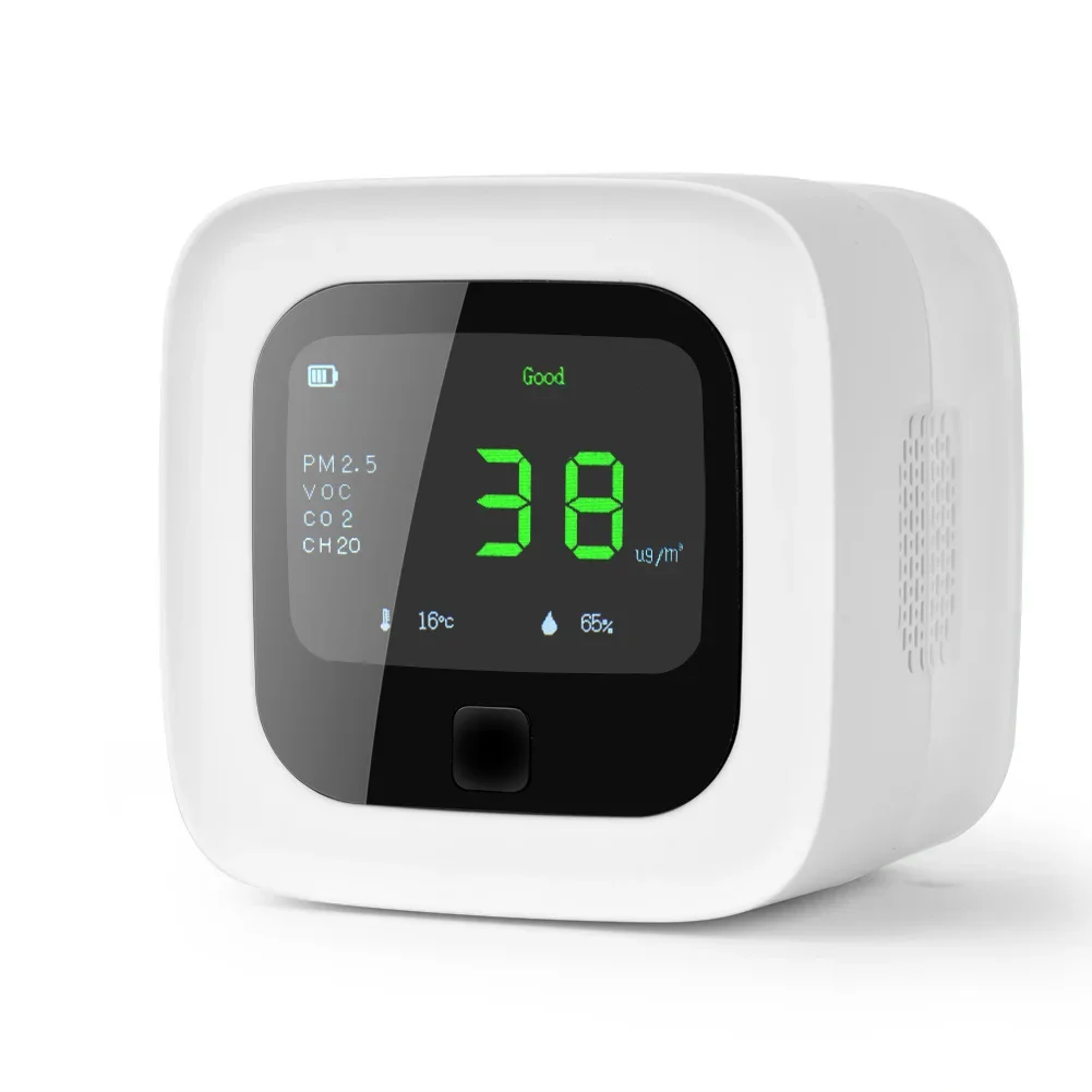 Smart WiFi PM2.5 And Temperature And Humidity Sensor Environmental Detector Tuya Smart Life APP