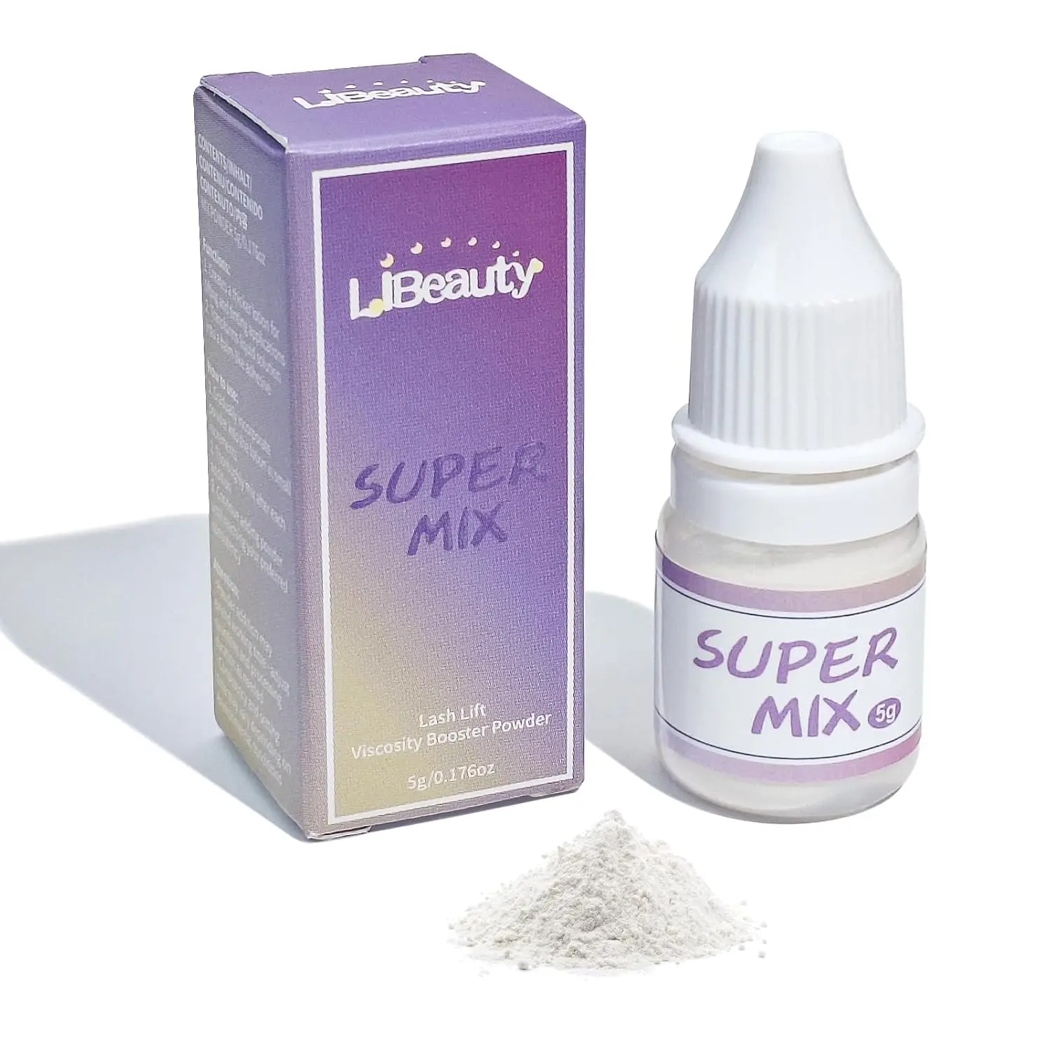 

Libeuaty 5g Korean Lash Lift Powder Super Mix Viscosity Booster For Lash Perm Lotion Glueless Eyelash Perming System Makeup Tool