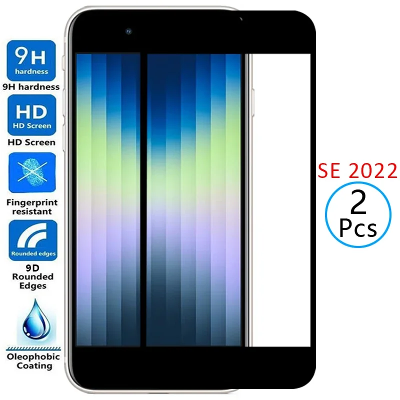 tempered glass for iphone se 2022 protective glass screen protector on i phone s e es 3 se2022 se3 safety film 4.7 aphone iphon