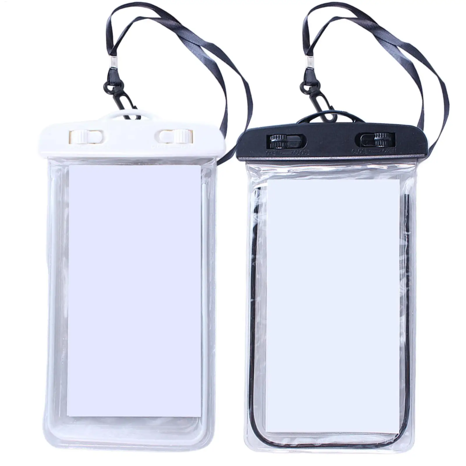 Bolsa impermeable para teléfono, luminosa y flotante con cordón, funda impermeable para celular, para deportes al aire libre, natación, funda flotante para teléfono.