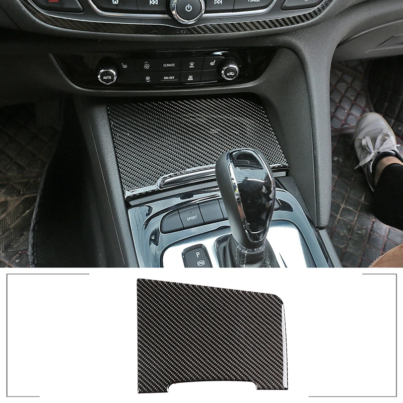 

Car Interior Carbon Fiber Center Control Drain Cup Holder Panel Cover Trim Accessories For Buick Regal 2017-2020