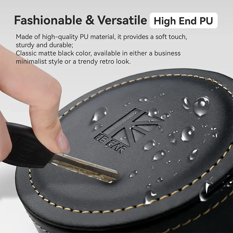KBEAR K-LUXE High-End PU anti-static and shock-absorbing protecting the mirror surface High-end Earphone Storage Case