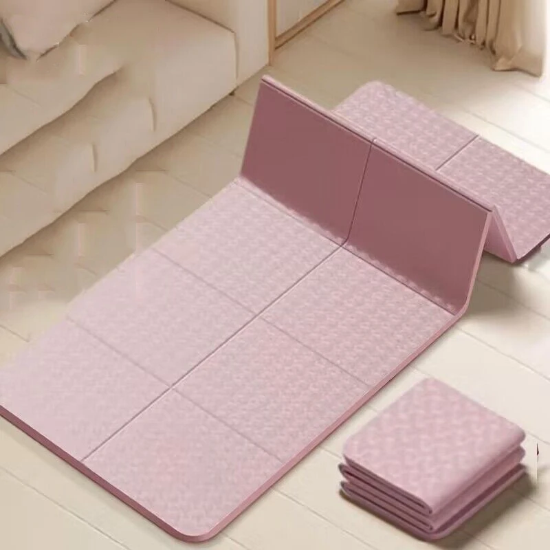 

Folding Yoga Mat For Sleeping Portable Anti Slip Fitness Home Mat Comfortable Soft Fitness Exercise Yoga Mat 2025 New Style
