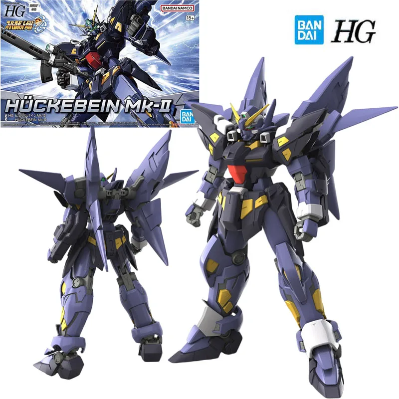 

Bandai Genuine Gundam HG Series Model Garage Kit 1/144 Anime Figure Huckebein MK2 Boy Action Assembly Toy Collection Model