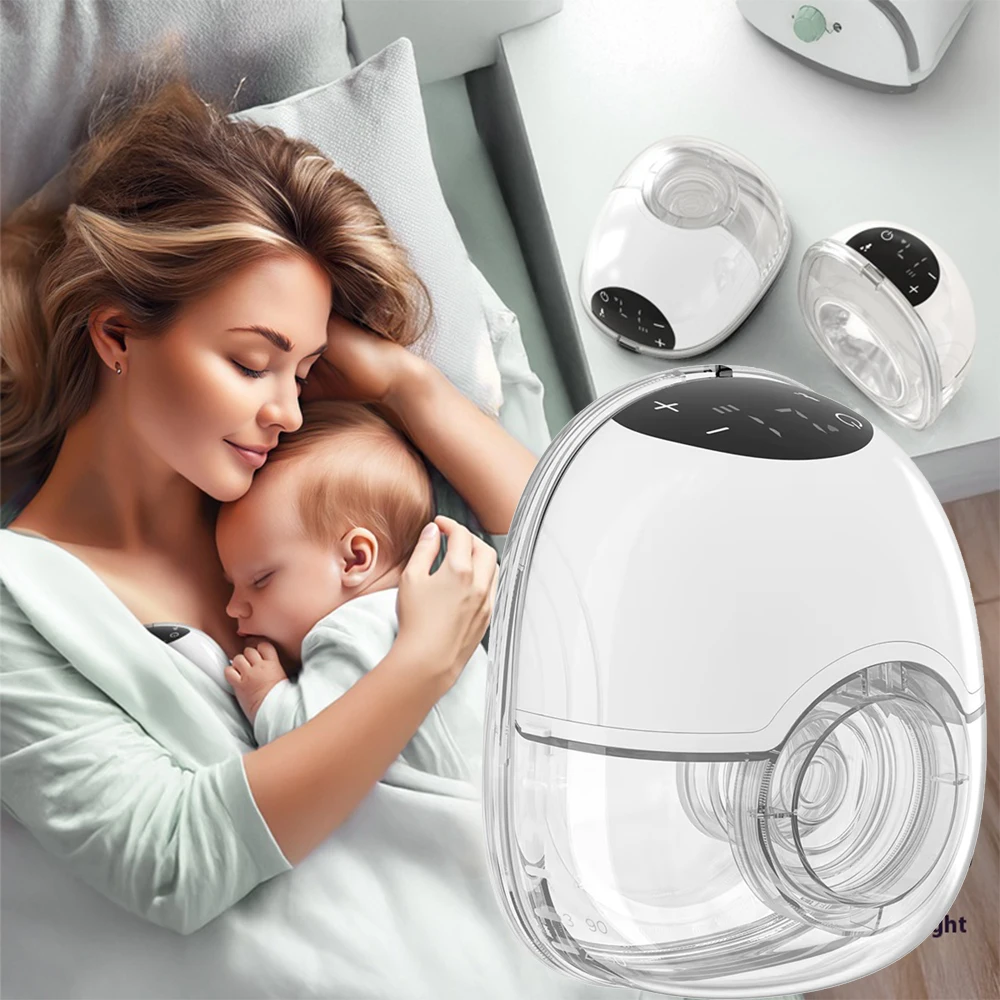 

Переносной молокоотсос AiQUE, 180 мл, электрический портативный молокоотсос Hands Free, без BPA, со светодиодным дисплеем, 4 режима и 12 уровней